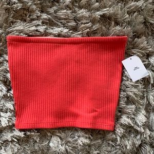 Coral tube top from urban outfitters